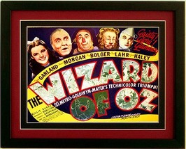 Wizard of Oz Movie Poster Framed 20x14 - £51.78 GBP