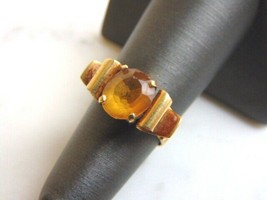 Womens Estate 14K Yellow Gold Ring w/ Citrine Stone ? 4.2g #E3344 - £317.52 GBP