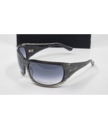 Carmen Marc Valvo Sunglasses Daniella Silver Black Onyx Oversized Frames - €42,37 EUR