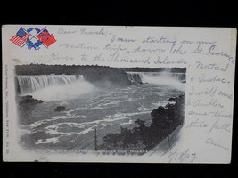 1907 POST CARD from Niagara Falls Canadian side Signed and stamped - $6.92