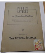 Famous Letters In Canadian History Softcover Publication Ottawa Journal ... - £11.27 GBP