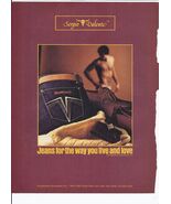 80's Sergio Valente Print Ad Vintage Clothing Jeans 8.5" x 11" - $356.24 MXN
