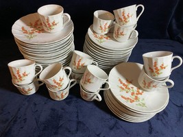 Vintage Richmond Toscany Collection Set of 14 Lunch Snack Plates and Cups Bon... - £63.30 GBP