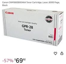 Genuine Canon GPR-28 Toner Color Image RUNNER C1022/C1030 Series MAGENTA - $59.39