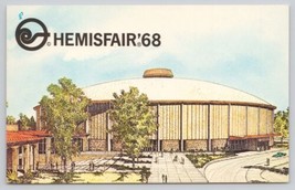 Postcard 1968 World&#39;s Fair Hemisfair San Antonio Texas Convention Center Arena - £2.88 GBP