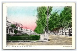 West Union Ave Street View Bound Brook NJ UNP Hand Colored DB Postcard V11 - £14.50 GBP