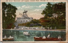 Grant Monument and Lagoon Lincoln Park Chicago IL Postcard PC259 - £8.02 GBP