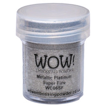 WOW! Embossing Powder Super Fine 15ml-Platinum - £12.00 GBP