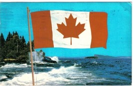 Canada Postcard Canada&#39;s New Flag Maple Leaf 1964 - £1.74 GBP