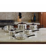 Stainless Steel Waterless Cookware Maxam 17 Pc Set  - £313.19 GBP