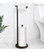 Toilet Paper Holder Stand Oil Rubbed Bronze Free Standing Toilet Paper H... - £21.82 GBP
