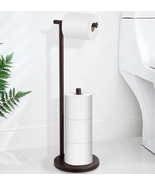 Toilet Paper Holder Stand Oil Rubbed Bronze Free Standing Toilet Paper H... - £22.04 GBP