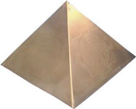 Pyramid Copper Top 4.5&quot; Vastu Pyramid Plain Positive Energy Bagua AP-758 - $38.12