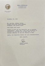 President Ronald Reagan Signed  Letter BAS AC22608 - £1,243.60 GBP