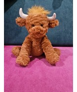 Jellycat FUDDLEWUDDLE HIGHLAND COW Soft Plush Toy Toffee Stuffed Farm NWT - £54.99 GBP