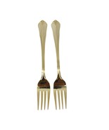 Hampton Silversmiths Stainless Steel China 247 Salad Fork Gold Set of 2 ... - $9.50