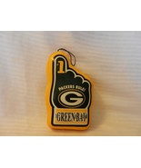 #1 Green Bay Packers Rule! Plush Stuffed Finger Hanging Ornament with Logos - £15.72 GBP