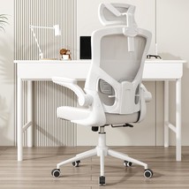 Habitation: Ergonomic Mesh Desk Chair With Flip-Up Arms, Adjustable, Mod... - £163.55 GBP