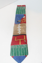 Football Pattern Necktie Designed by Save the Children Austin Age 12 Tou... - $9.88