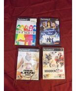 Playstation 2 Games Madden NFL 10 Disney Sing It NBA Live 2004 Karaoke A... - $183.09 MXN