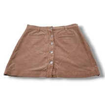 7 For All Mankind Skirt Size 31 W33&quot; Waist A-Line Corduroy Skirt Front B... - $29.36