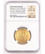 1068-1071 Byzantine AV Histamenon Nomisma AU NGC Romanus IV Christ S-1859 - $3,071.38 CAD