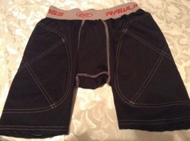 Rawlings Pro Dri compression shorts padded youth large sports black - £10.08 GBP