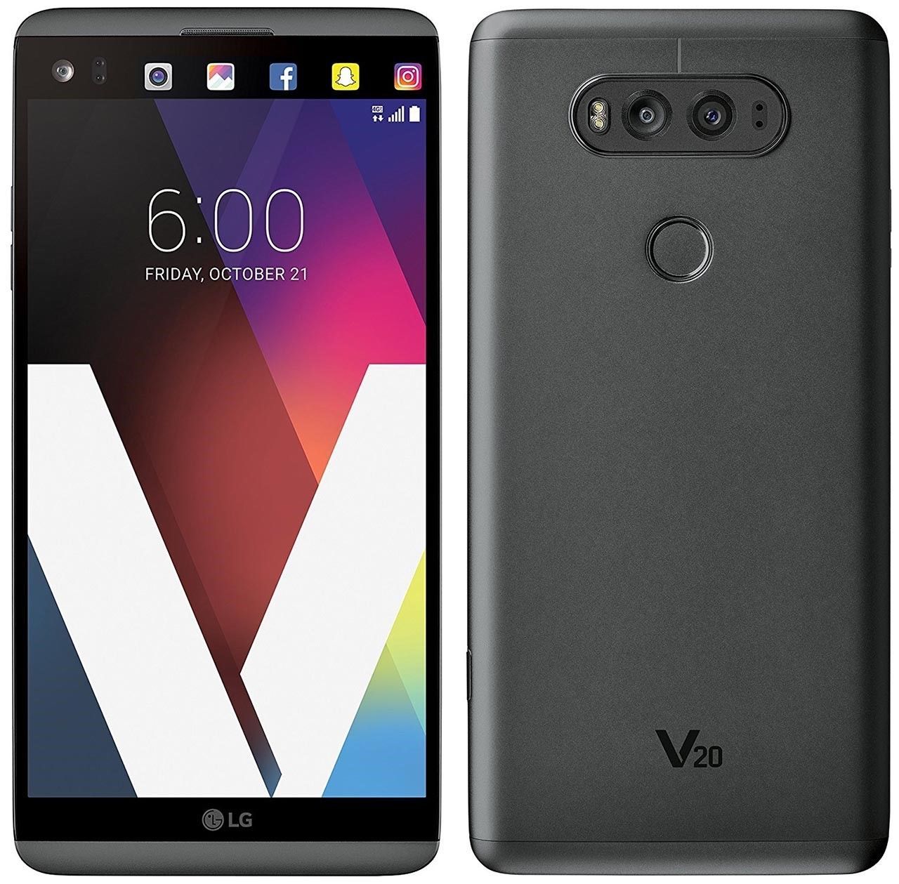 LG v20 vs995 Verizon grey 4gb 64gb quad core 5.7" screen Android Lte smartphone