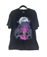Disney Beauty &amp; The Beast Moon Rose  Art T-Shirt No Size Tag see Measuem... - £11.03 GBP