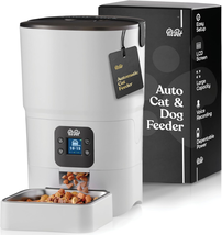  Pet Food Dispenser Portion Control Automatic Dog Cat Auto Dry Food Time... - £52.97 GBP