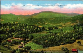 Mount Mitchell from Burnsville North Carolina Scenic View Vintage Postcard (C2) - £4.55 GBP