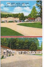 Tennessee Postcard Chattanooga Pine Crest Motel &amp; Cafe - £1.64 GBP