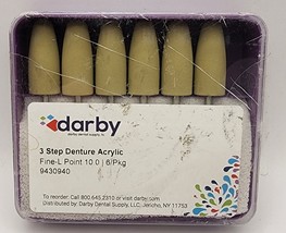 Darby Dental - 3 Step Denture Acrylic - Fine-L Point - 6 Pk - 9430940 - £9.43 GBP