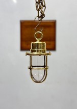 Authentic Vintage Brass Pendant Modern Ceiling Deco Nautical Hanging Light - $133.65