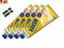 4 Tubes of Fjällbrynt Räkost Mjukost 250g (8.81 Oz) Swedish shrimp chees... - $31.45