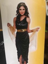 adult QUEEN of the NILE Egyptian Halloween Costume Dress MEDIUM  - £12.17 GBP