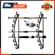 Fishing Rod Holder / Fishing Rod Rack / Fishing Pole Holder Wall /Ceilin... - $25.75
