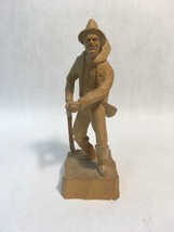 11 inch German SIGNED Hand Carved Wood Figurine Statue Sailor in the Wind - £110.78 GBP