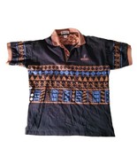 VTG Antigua Single Stitch Size Large  Polo Shirt Aztec Southwestern Prin... - £28.67 GBP