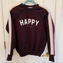 Spiritual Gangster Happy Striped Sleeve Sweatshirt - £66.49 GBP