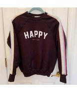 Spiritual Gangster Happy Striped Sleeve Sweatshirt - £66.49 GBP