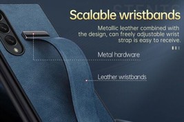 For Samsung Galaxy Z Fold 4 3 5G Shockproof Flip back hard Leather Case ... - $83.64