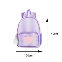 Girls  Backpack  Style Color With Plush Ball For Kinder Garden Nursery Primary S - £112.20 GBP