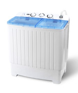 17.6Lbs Portable Washing Machine Mini Compact Twin Tub Laundry Washer Sp... - £143.85 GBP