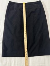 Focus 2000 Woman’s Rear Zipper & Slit Pull-On Black Poncil Skirt Size 8 Waist 32 image 13