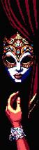 Masquerade Encounter Behind the Curtain Bookmark | Cross Stitch Pattern ... - $3.99