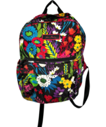 Vera Bradley Quilted Field Flowers on Black Backpack - $879.55 MXN