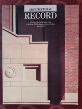 Architectural Record Magazine March 1988 Design Industrial Buildings - £16.88 GBP