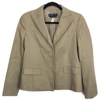 Jones New York Stretch Blazer Suit Top Jacket Beige Women&#39;s Size 10 - £15.53 GBP