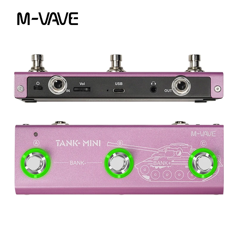 [TANK-MINI] M-VAVE Multi Effects Pedal Guitar Pedal MK300/Blackbox/Tank-... - $1,344.00 MXN